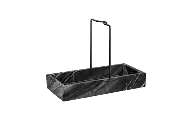 Mette Ditmer Marble Sink Organiser 12x23.5 Cm Black-grey