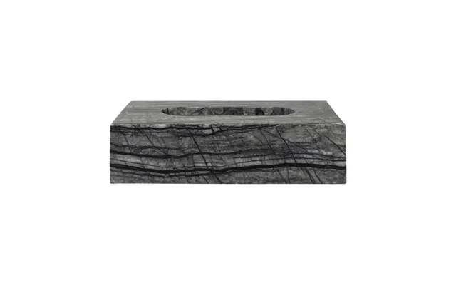 Mette Ditmer Marble Tissue Box 14x25.5 Cm Black-grey