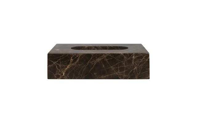Mette Ditmer Marble Tissue Box 14x25.5 Cm Brown