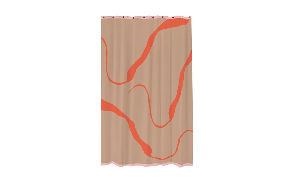 Mette Ditmer Nova Arte Shower Curtain 150x200 Cm Latte-orange