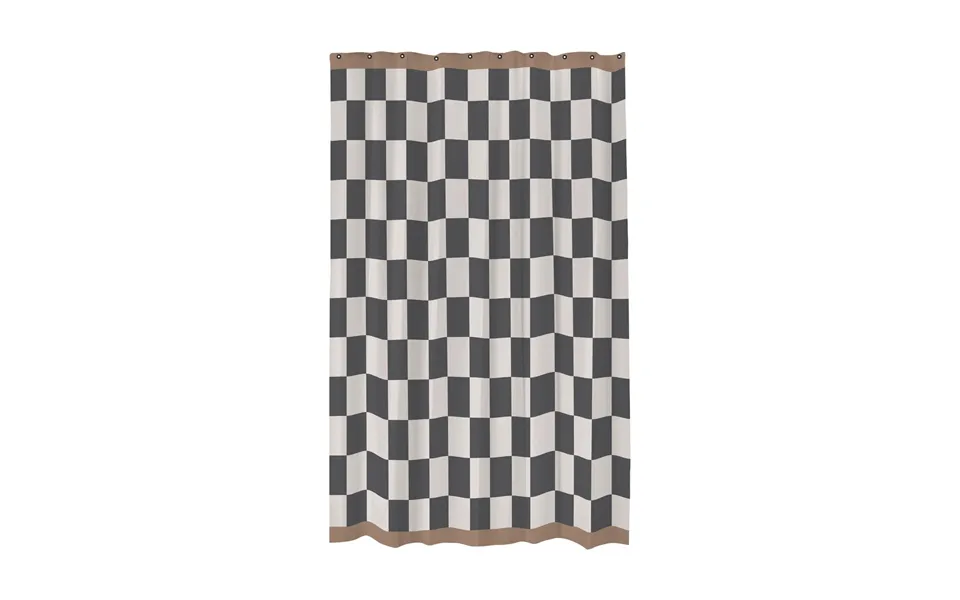 Mette Ditmer Retro Shower Curtain 150x200 Cm Dark Grey