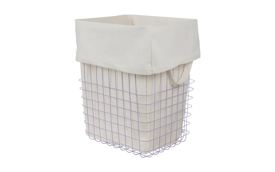 Mette Ditmer Store-it Storage Basket With Cotton Bag Large Lilac