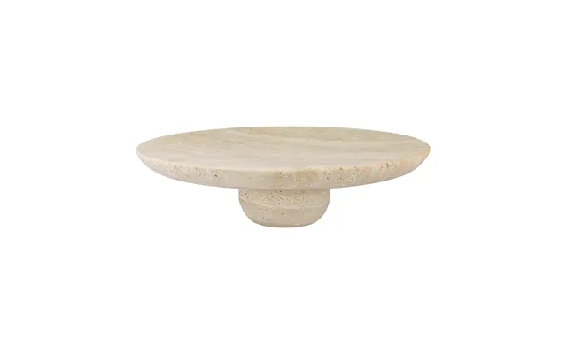 Mette Ditmer Travertine Pedestal Linen - Ø32x8.5 Cm product image