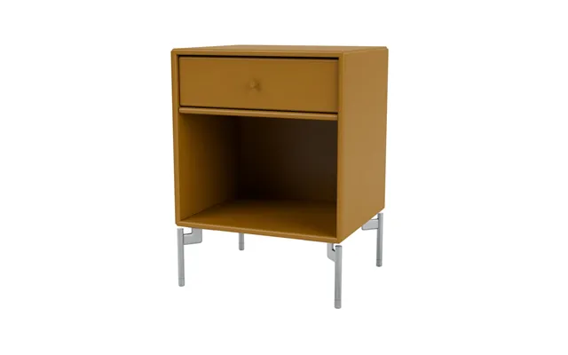 Montana Dream Bedside Table Amber - Chrome Legs