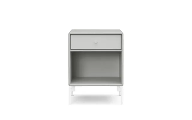 Montana Dream Bedside Table Nordic 09 With Drawer - White Legs