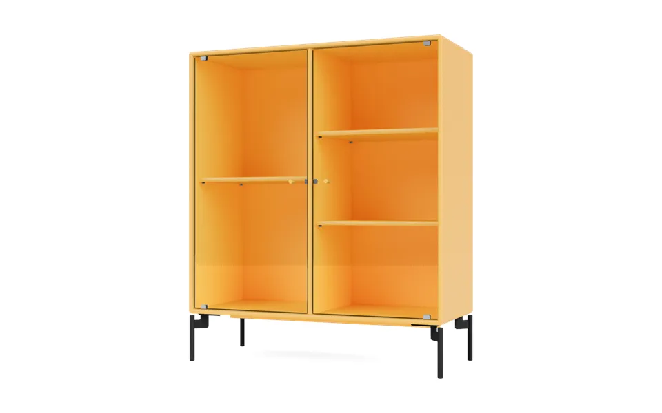 Montana Ripple Ii Display Cabinet 69.6x82.2x30 Cm Acacia-legs Black