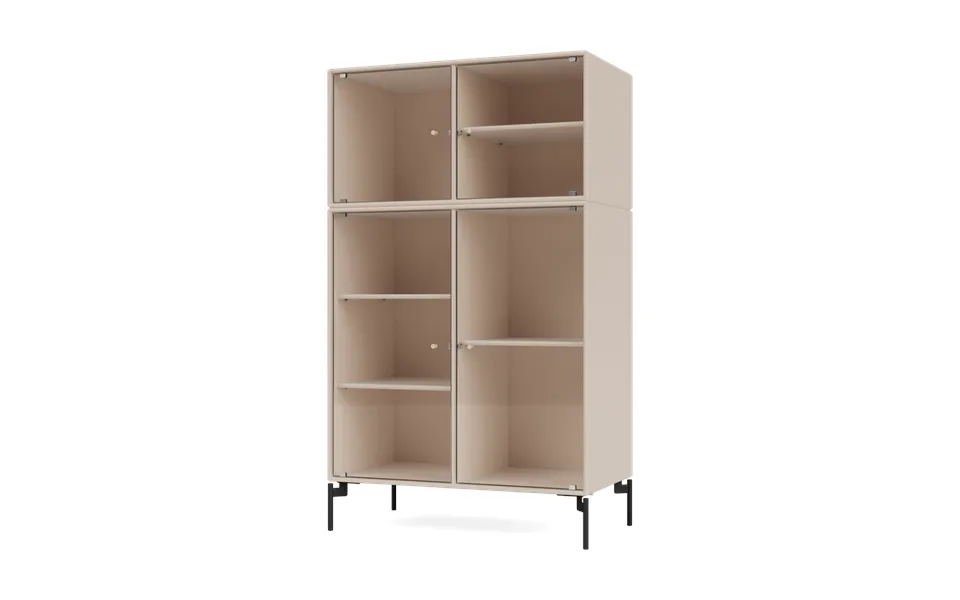 Montana Ripple Iii Display Cabinet 69.6x117.6x38 Cm Clay-legs Black
