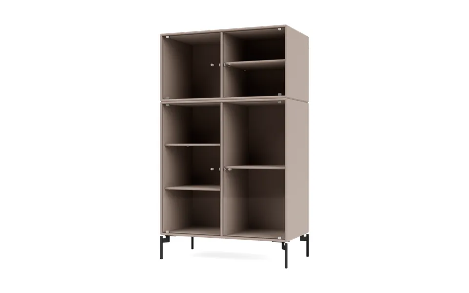 Montana Ripple Iii Display Cabinet 69.6x117.6x38 Cm Mushroom-legs Black