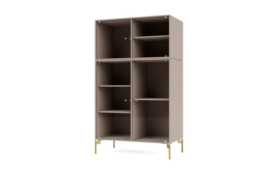 Montana Ripple Iii Display Cabinet 69.6x117.6x38 Cm Mushroom-legs Brass
