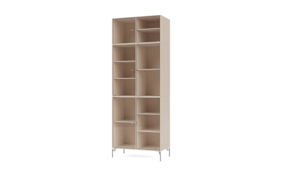 Montana Ripple Iv Display Cabinet 69.6x187.2x38 Cm Clay-legs Chrome