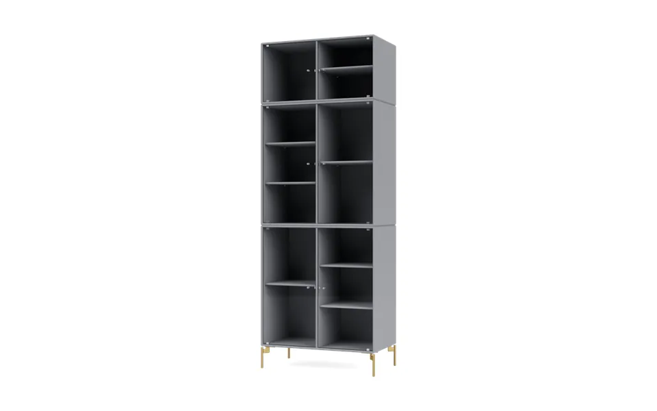 Montana Ripple Iv Display Cabinet 69.6x187.2x38 Cm Graphic-legs Brass