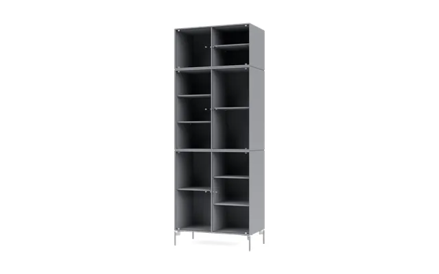 Montana Ripple Iv Display Cabinet 69.6x187.2x38 Cm Graphic-legs Chrome