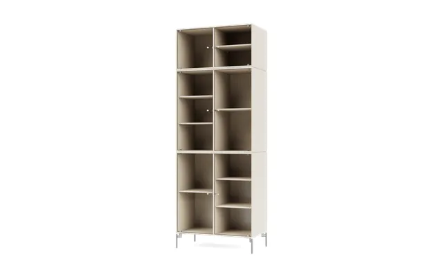 Montana Ripple Iv Display Cabinet 69.6x187.2x38 Cm Oat-legs Chrome
