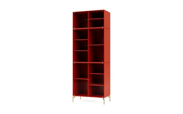 Montana Ripple Iv Display Cabinet 69.6x187.2x38 Cm Rosehip-legs Brass