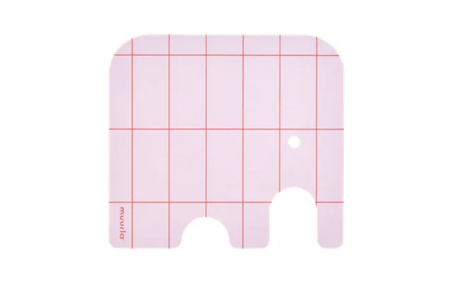 Muurla Elephant Glass Coaster 11x10 Cm Pink