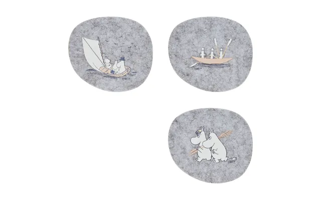 Muurla Moomin Coaster 9.5x11 Cm 4 Pieces Sailors