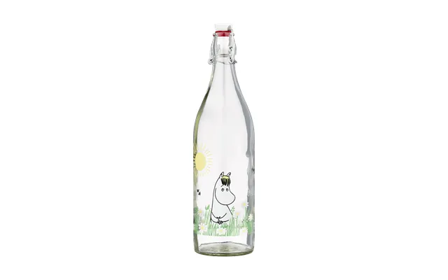 Muurla Moomin Glass Bottle 1 L Meadow
