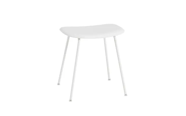 Muuto Fiber Stool White - White Steel Stand