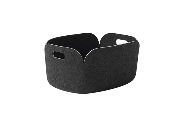 Muuto Restore Storage Basket Black Melange Black