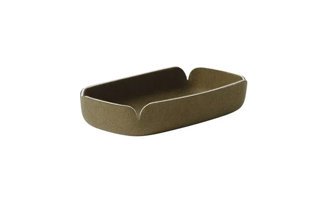 Muuto Restore Tray 15.5x28 Cm Brown Green