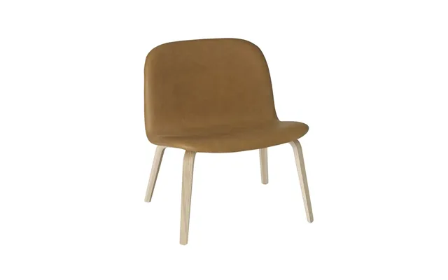 Muuto Visu Lounge Chair Upholstered Chair Refine Leather Cognac-oak