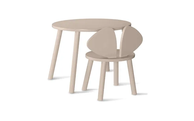 Nofred Mouse Set Children's Chair Table Beige