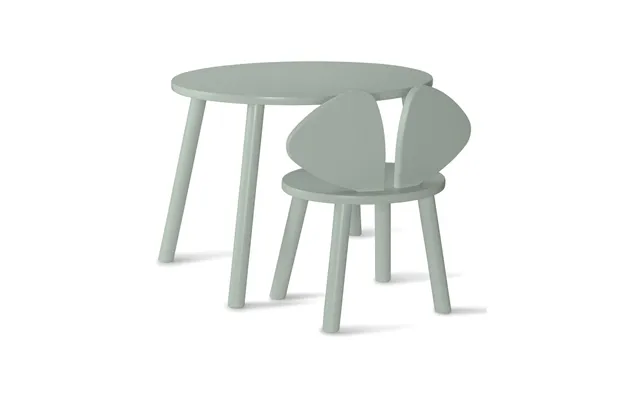 Nofred Mouse Set Children's Chair Table Olive Green