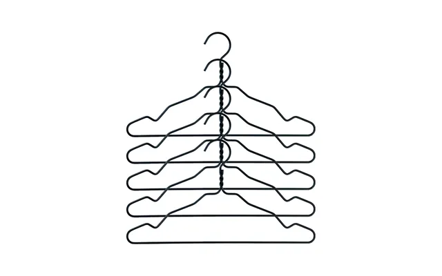 Nomess Copenhagen Alu Hanger 5-pack Black