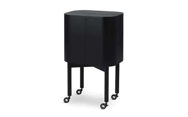 Northern Loud Bar Cabinet On Wheels Black