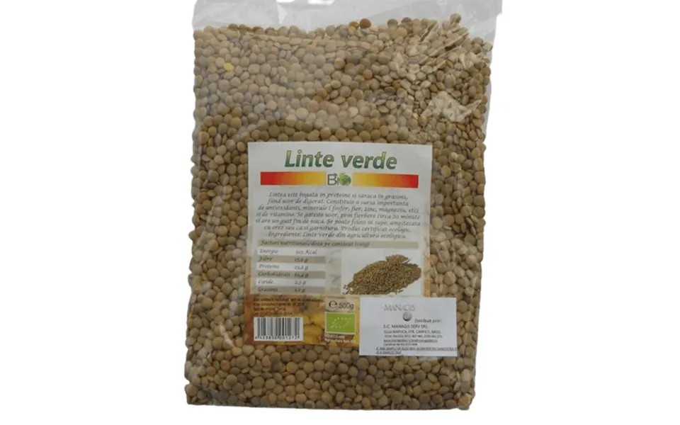 Organic Green Lentils - 250 G