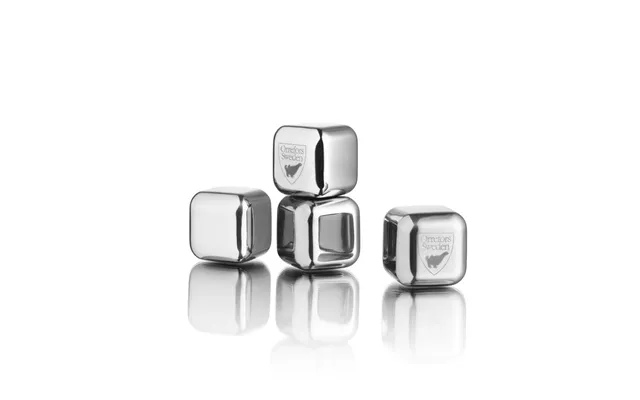 Orrefors City Whiskey Stones 4-pack Stainless Steel