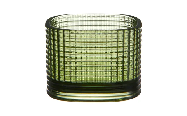 Orrefors Magica Candle Holder Super Circle 5 Cm Green