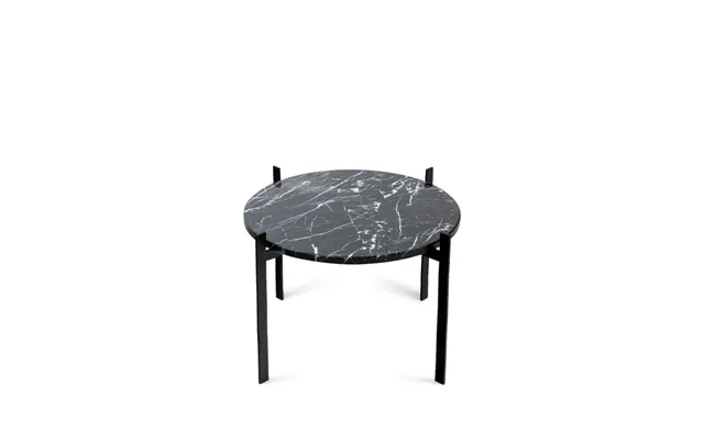 Ox Denmarq Single Deck Tray Table Marble Black. Black Stand