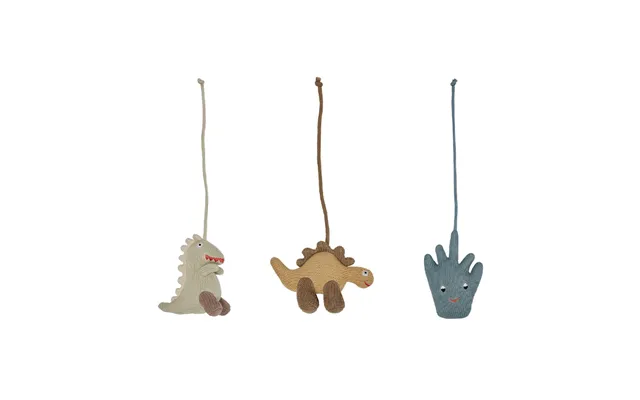 Oyoy Dino Play Toys For Baby Gym. Beige-saffron-aqua Blue product image