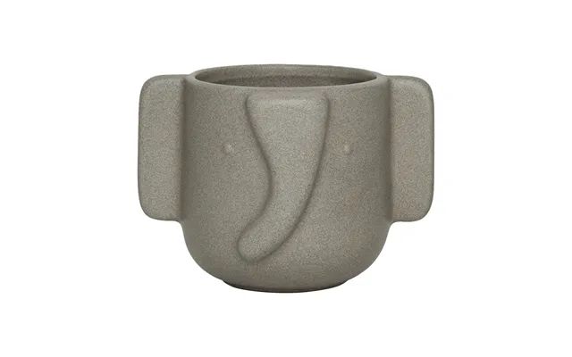 Oyoy Elephant Flowerpot Ø9.6 Cm Stone