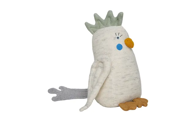 Oyoy Kai Parakeet Plush Toy Off White-light Mint product image