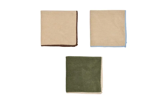 Oyoy Mundus Microfiber Cloth 30x30 Cm 3 Pieces Camel-olive product image