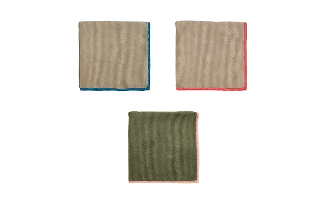 Oyoy Mundus Microfiber Cloth 30x30 Cm 3 Pieces Olive-clay product image