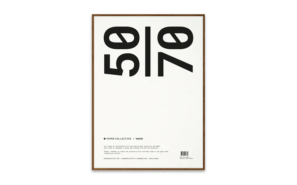Paper Collective Paper Collective Frame Plexiglass-dark Oak 50x70 Cm