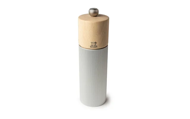 Peugeot Line Natural Pepper Mill 18 Cm Wood-aluminum