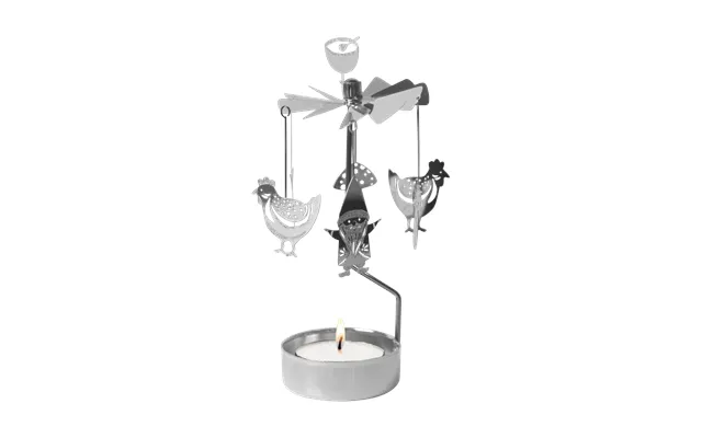 Pluto Design Fox & Santa Angel Chime Silver