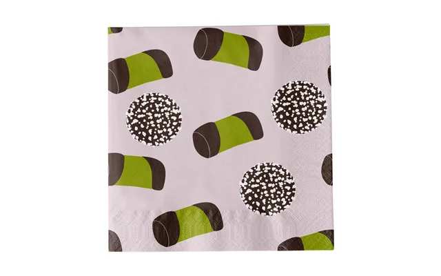 Pluto Design Like A Swede Napkin Pink-green-brown-white product image