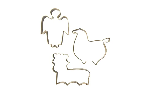 Pluto Design Stig L Gingerbread Mould 3 Pieces Gold
