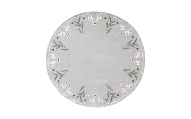 Pluto Design Yule Goat Christmas Tree Mat Ø110 Cm Beige