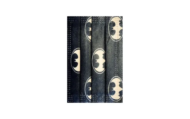 Poli Mey Med Children's Surgical Masks 3 Leaf Black Batman For Ages 4-9 Years X5
