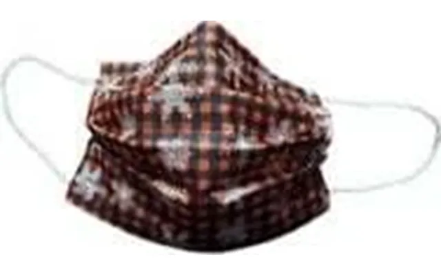 Poli Mey Med Disposable Christmas Masks 3ply With Plaid Flakes Design X10