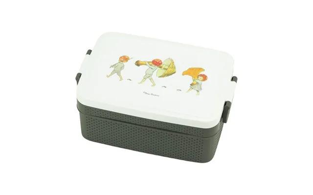 Rätt Start Elsa Beskow Tomtebobarnen Lunch Box 8x18.5 Cm Brown-white