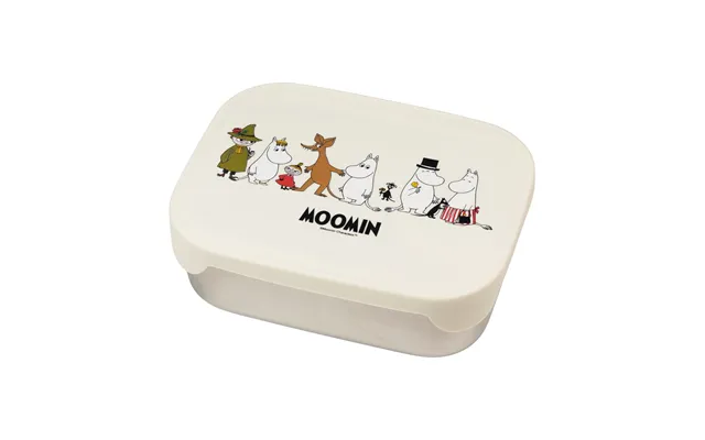 Rätt Start Mumin Family Lunch Box Tin 13x17 Cm Beige