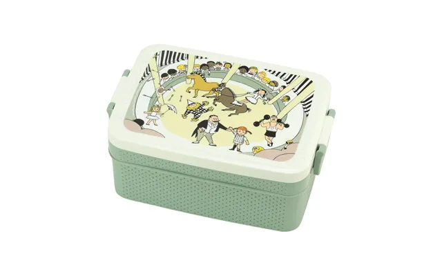 Rätt Start Pippi Cirkus Lunch Box 8x18.5 Cm Green-white