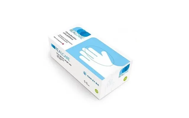 Realcare Disposable Powdered Vinyl Gloves - Pack Of 100 Pieces product image